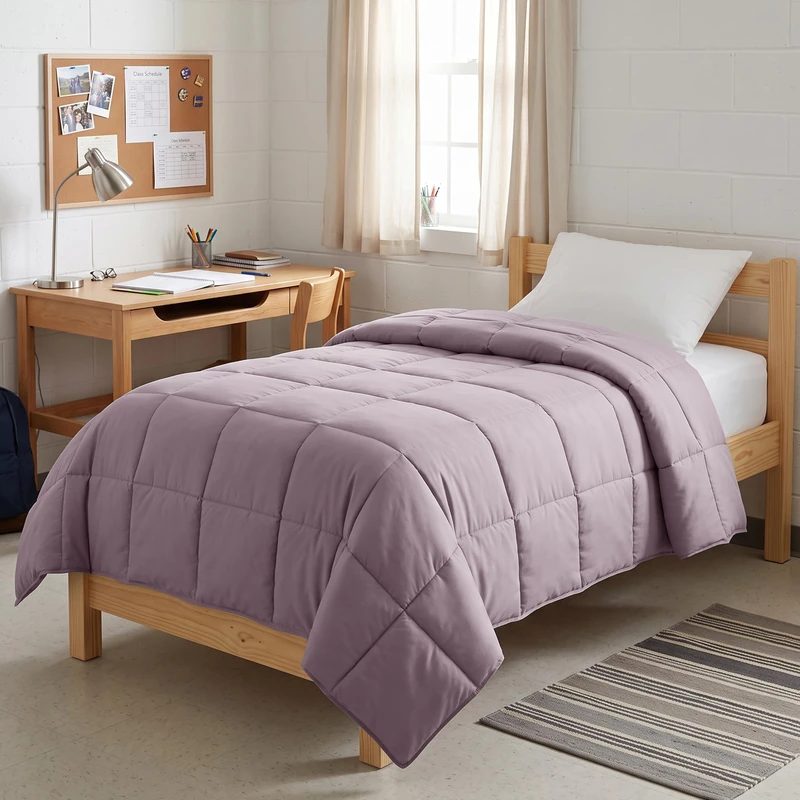 Southshore Fine Living, Inc. Twin XL Comforter/Duvet Insert, Alternative Down Comforter, Pet Hair Resistant Bedding Comforters, Cozy and Fluffy Comforters, Twin Size Bedding, All Seasons, Lavender