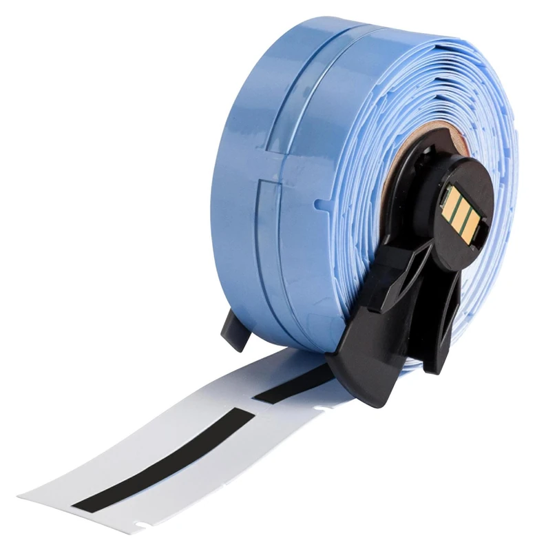 Brady PSPT-094-2-BK-R BMP61, BMP71 and TLS 2200Series PermaSleeve Heat-Shrink Polyolefin Tubing, Fits 2820 AWG, 0.182" Width, Black (Pack of 70)