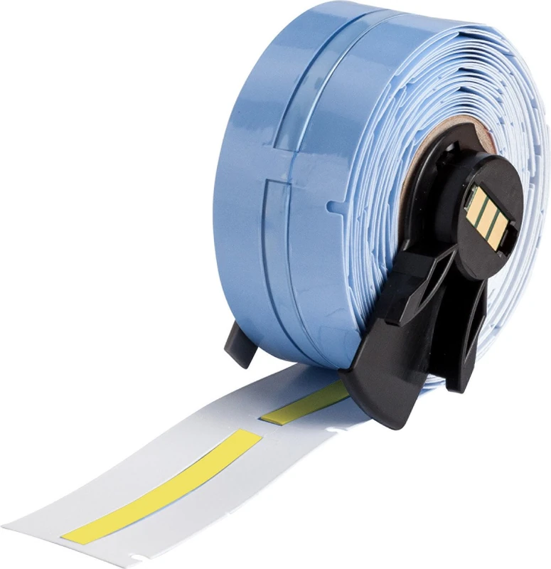 Brady PSPT-094-2-YL-R BMP61, BMP71 and TLS 2200Series PermaSleeve Heat-Shrink Polyolefin Tubing, Fits 2820 AWG, 0.182" Width, Yellow (Pack of 70) - Image 1