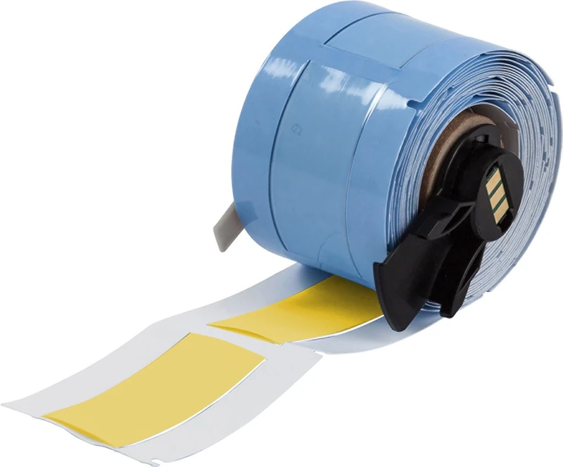 Brady PSPT-500-2-YL-R BMP61, BMP71 and TLS 2200Series PermaSleeve Heat-Shrink Polyolefin Tubing, Fits 81 AWG, 0.851" Width, Yellow (Pack of 70)