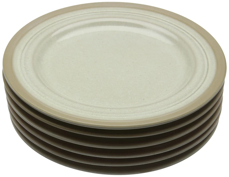Churchill Art de Cuisine CD138 Igneous Stoneware Plate, Oatmeal, 230 mm Diameter (Pack of 6)