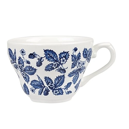 Churchill Super Vitrified GL472 Porcelain Vintage Teacup, Georgian, Blue, 200 mL (Pack of 12)