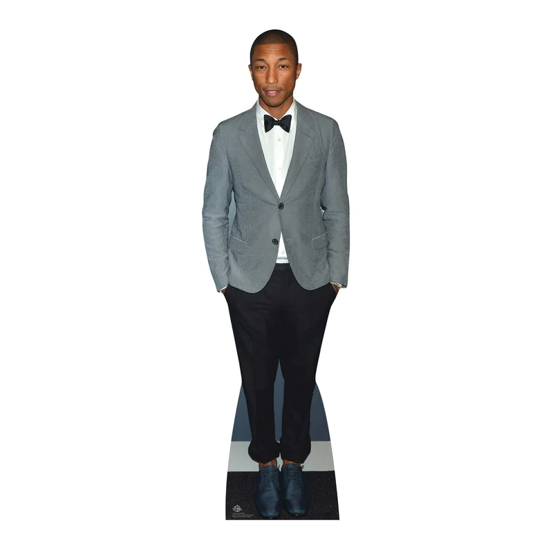 Star Cutouts Ltd CS628-Starcut-PREO Pharrell Williams Rapper Musician Lifesize Cardboard Cutout-179 cm, Solid, Multicolour, Regular - Image 1