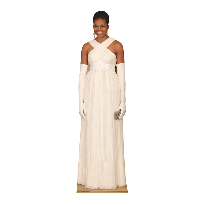 STAR CUTOUTS SC2013 Former First Lady Obama Formal Dress Great for Fans, Parties and Collectors Height 189cm