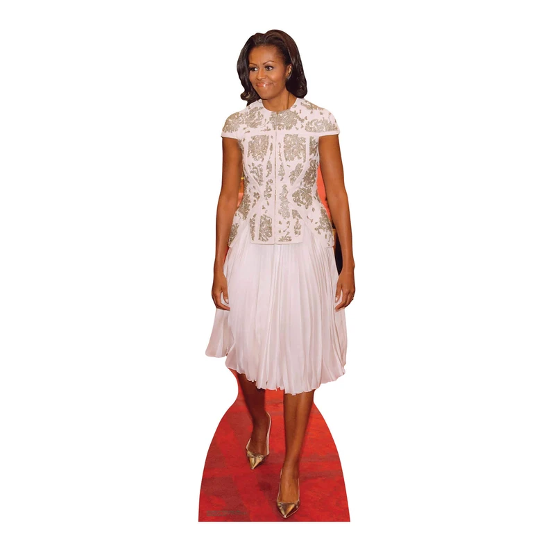 STAR CUTOUTS SC2012 Michelle Obama Lifesize Cardboard Cutout 189cm – Political Figure Display for Events, Fans & Collectors - Image 1