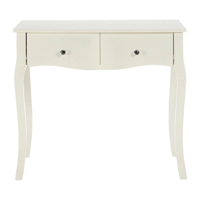 Premier Housewares, Dressing Tables Ivory White Dressing Table Wooden Vanity Table MDF Makeup Desk H73 x W83 x D50 cm