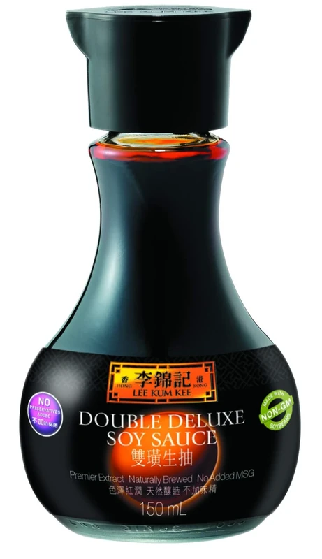 Lee Kum Kee Double Deluxe Soy Sauce, 150 ml (Pack of 6)