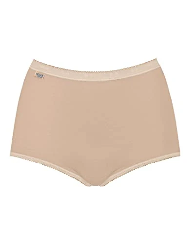 Sloggi Womens Maxi brief 3 pair pack size 16 in Skin
