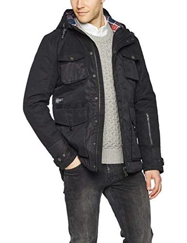 Two Angle Men's BURAIN Jacket, Black, Large