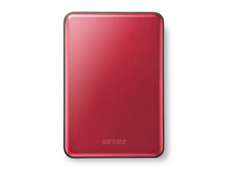 Buffalo 1 TB MiniStation Slim USB 3.0 2.5 inch 8.8 mm Hard Drive - Red