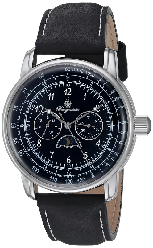 Burgmeister Men's Analogue Quartz Watch with Leather Strap BM335-122