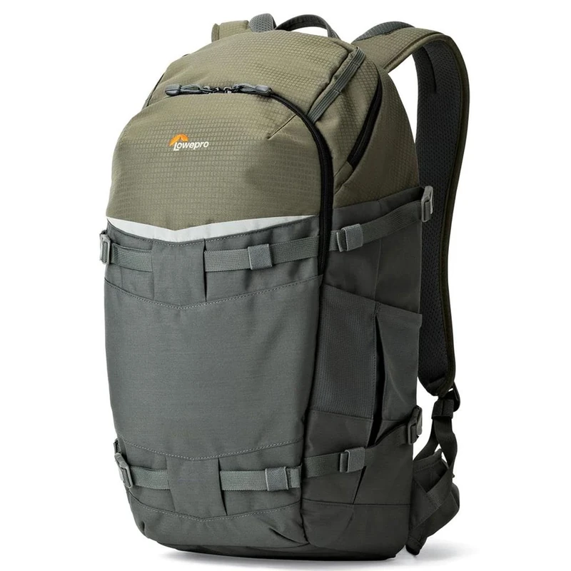 Lowepro Flipside Trek 450 Backpack, Camera Backpack for DSLRs and Multiple Lenses, for Laptop, Tablet, Photo Accessories, Tripod, Grey, 17 x 26 x 31 cm