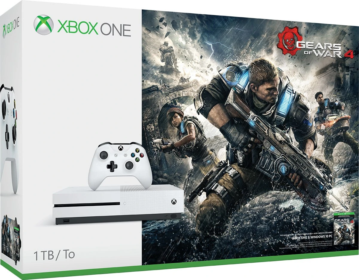 Xbox One S 1TB Console - Gears of War 4 Bundle(US Version, Imported)