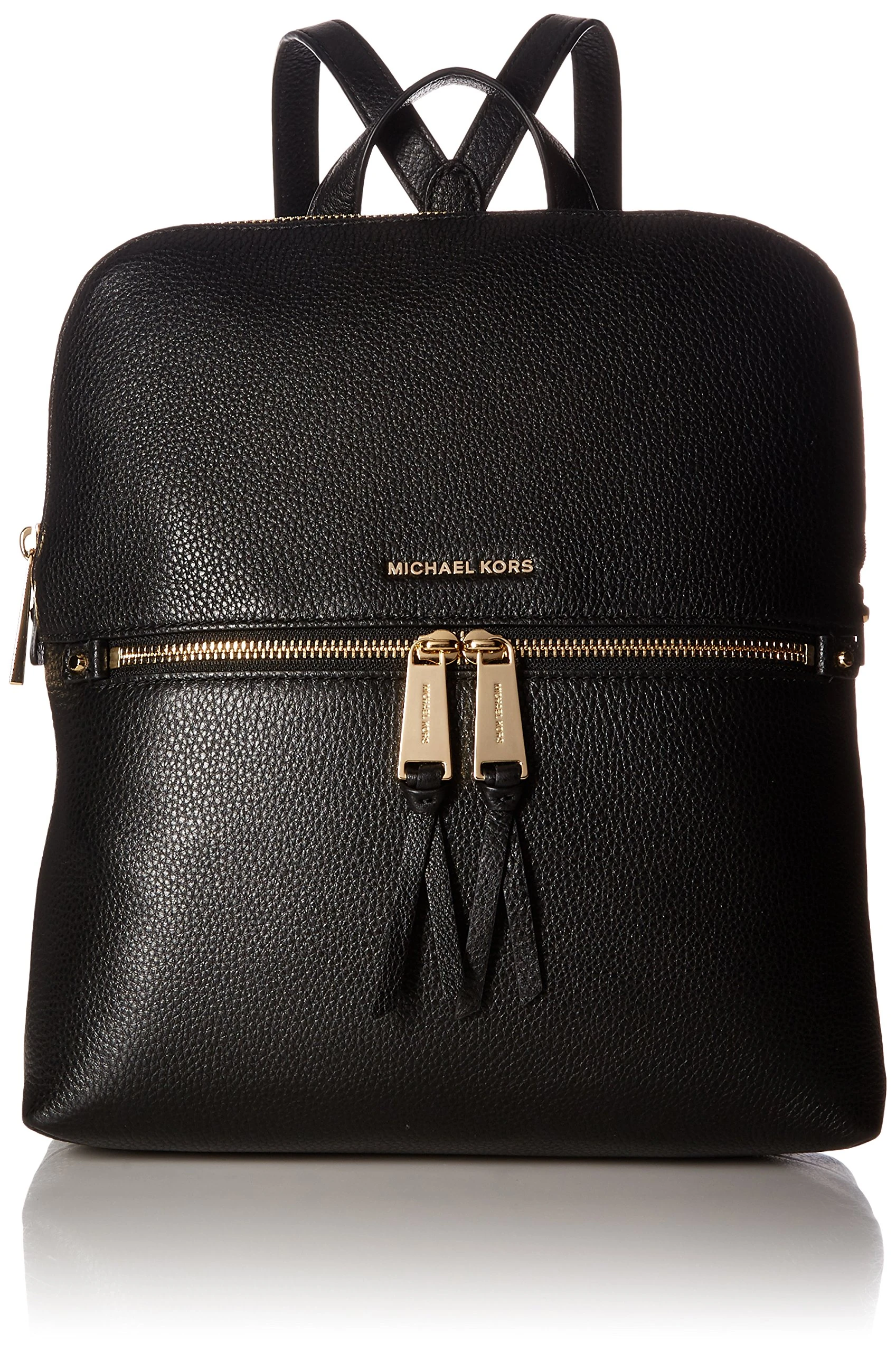 Michael Kors Rhea Zip Medium Slim Backpack in Black