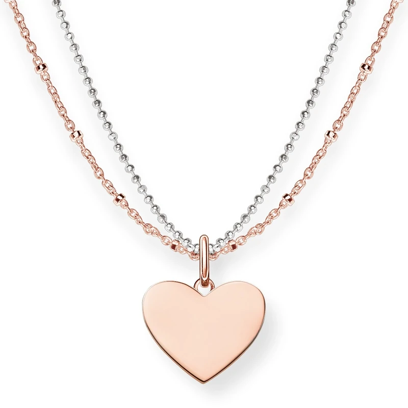 Thomas Sabo necklace heart gold-plated silver LBKE0004-415-12-L45V