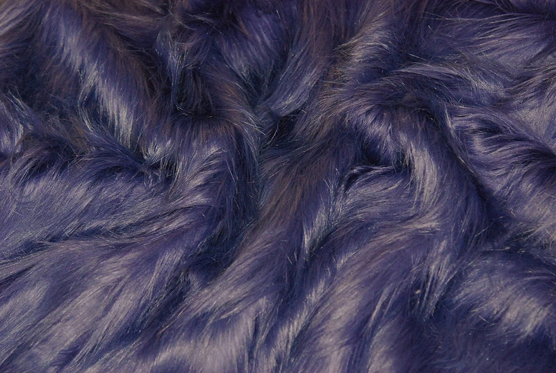 CRS VENDOR LTD. Super Luxury Faux Fur Fabric Material - EXTRA LONG PURPLE