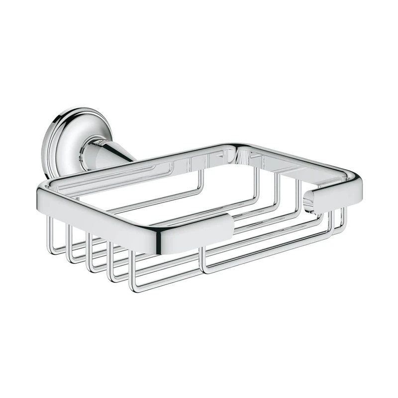 GROHE Essentials Authentic Corner Basket, Small Chrome 40659001