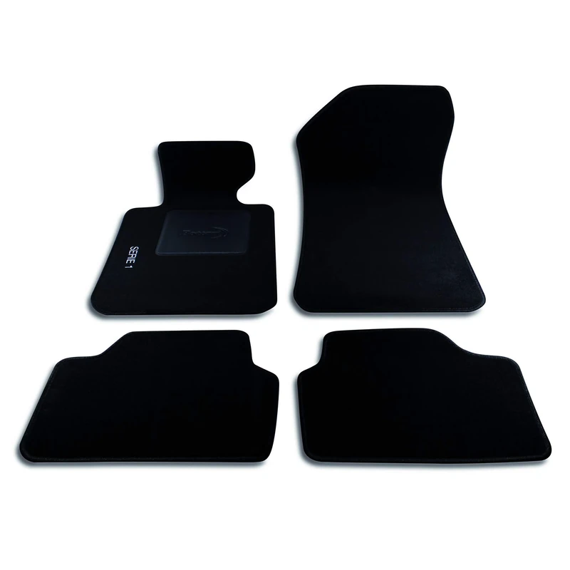 Bottari 39030 Custom Mat Velvet, Black, Set of 4