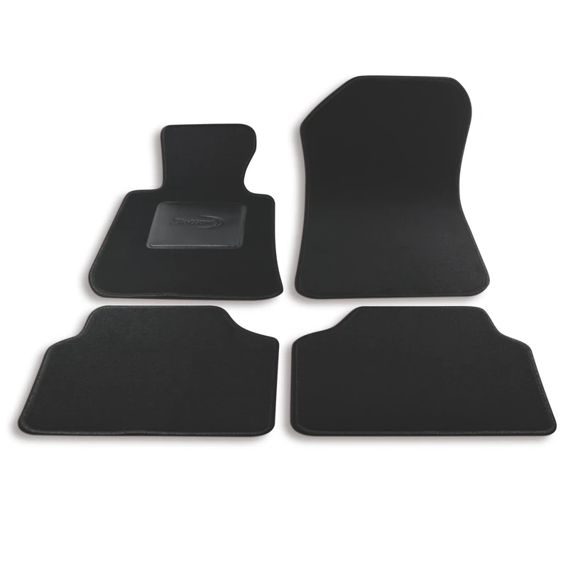 Bottari 39031 Custom Mat Velvet, Black, Set of 4