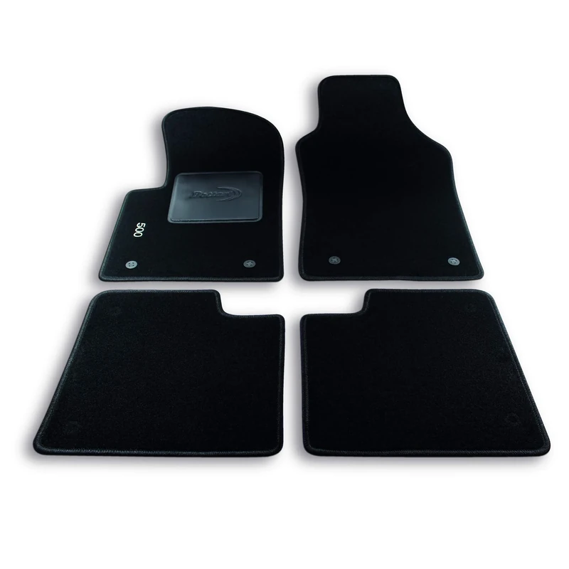 Bottari 39040 Custom Mat Velvet, Black, Set of 4