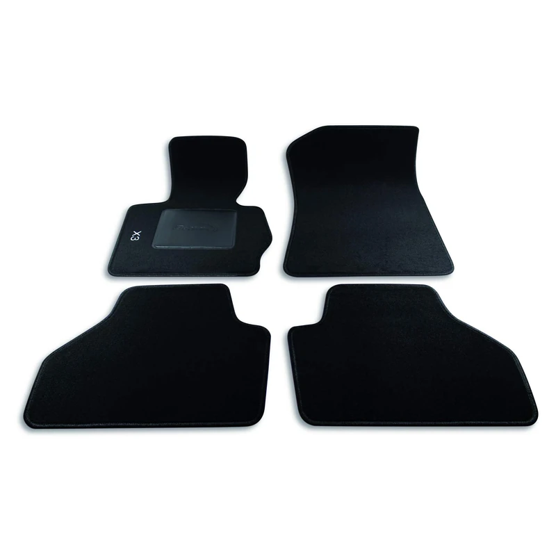 Bottari 39034 Custom Mat Velvet, Black, Set of 4