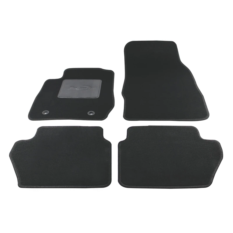 Bottari 39047 Custom Mat Velvet, Black, Set of 4