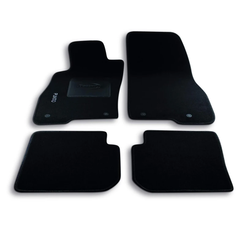 Bottari 39043 Custom Mat Velvet, Black, Set of 4