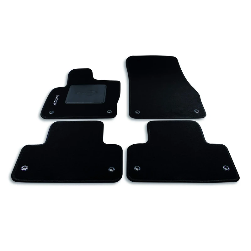 Bottari 39055 Custom Mat Velvet, Black, Set of 4