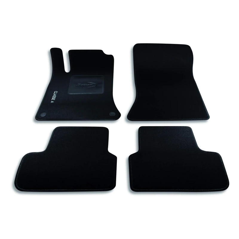 Bottari 39057 Custom Mat Velvet, Black, Set of 4