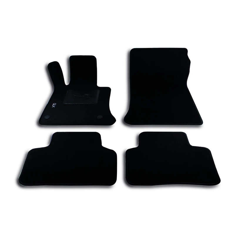 Bottari 39061 Custom Mat Velvet, Black, Set of 4