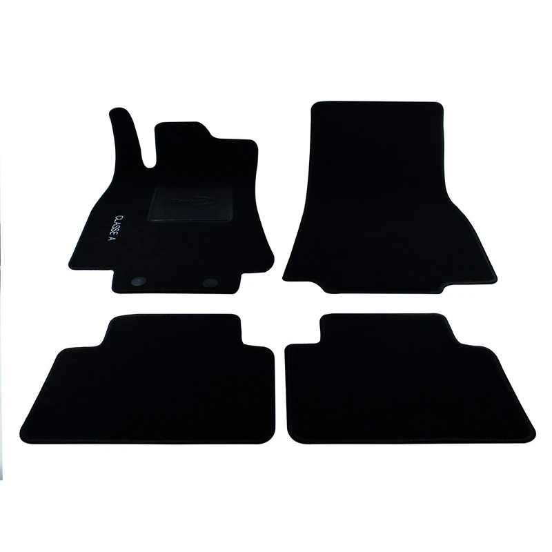 Bottari 39056 Custom Mat Velvet, Black, Set of 4