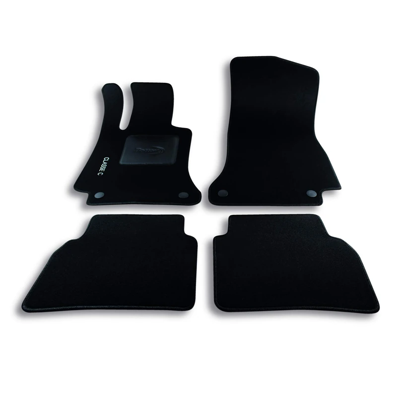 Bottari 39059 Custom Mat Velvet, Black, Set of 4