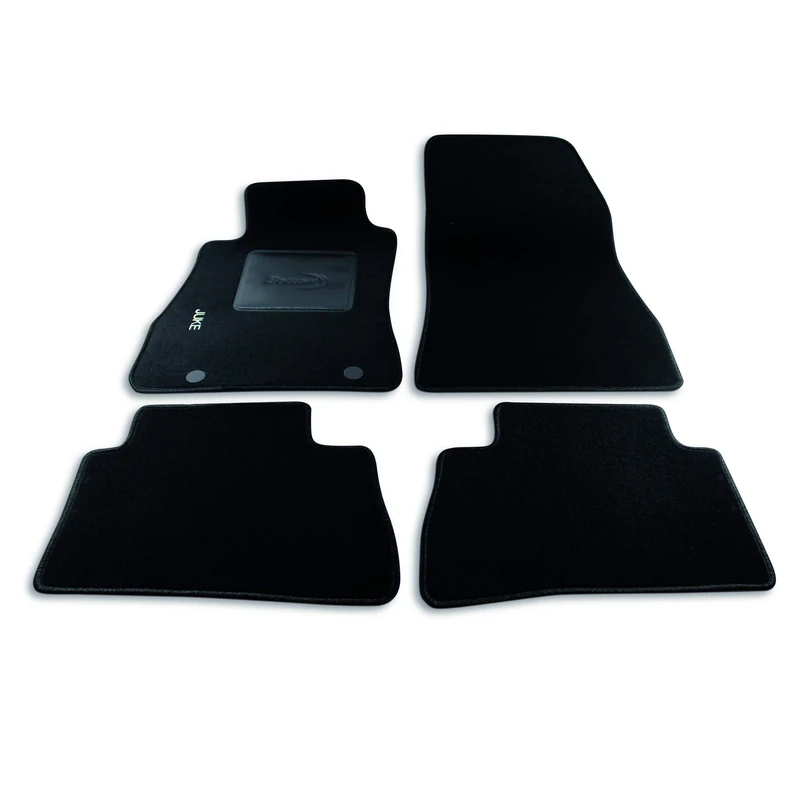 Bottari 39066 Custom Mat Velvet, Black, Set of 4