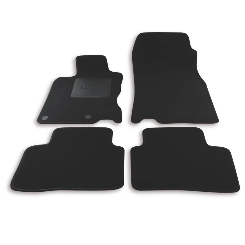 Bottari 39086 Custom Mat Velvet, Black, Set of 4