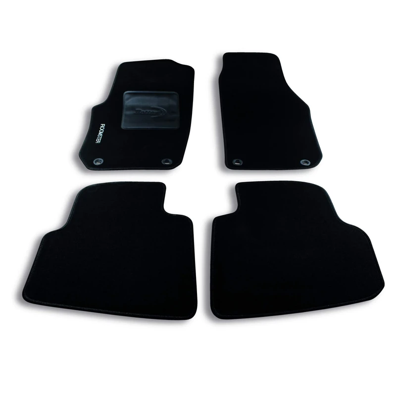 Bottari 39091 Custom Mat Velvet, Black, Set of 4