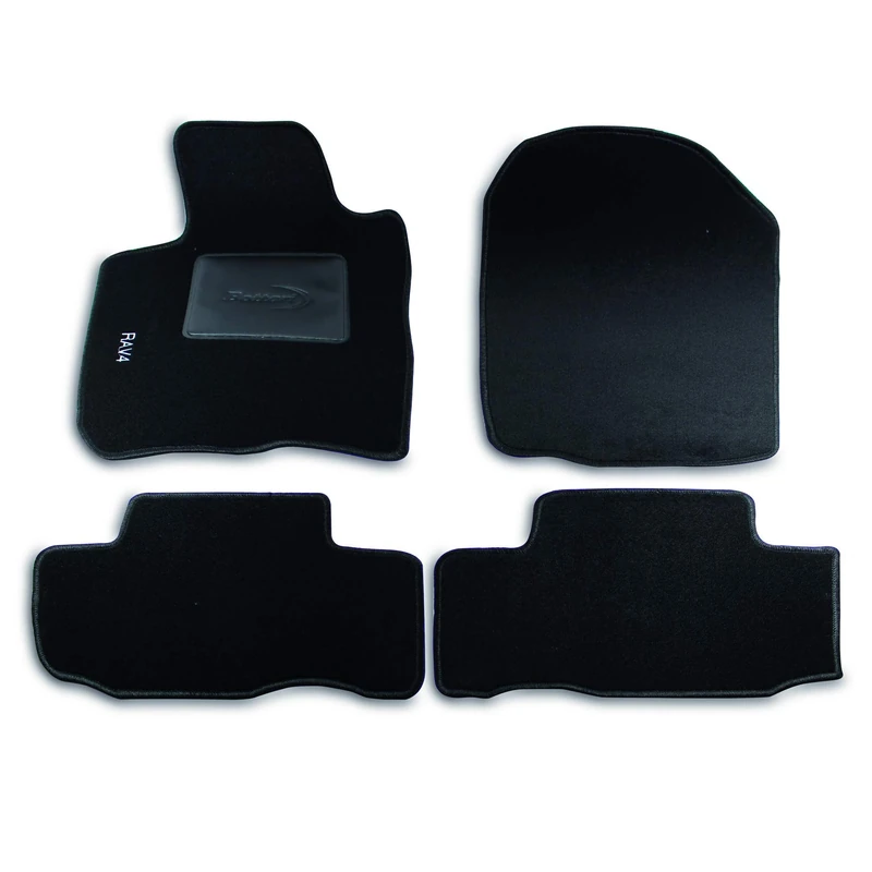 Bottari 39100 Custom Mat Velvet, Black, Set of 4