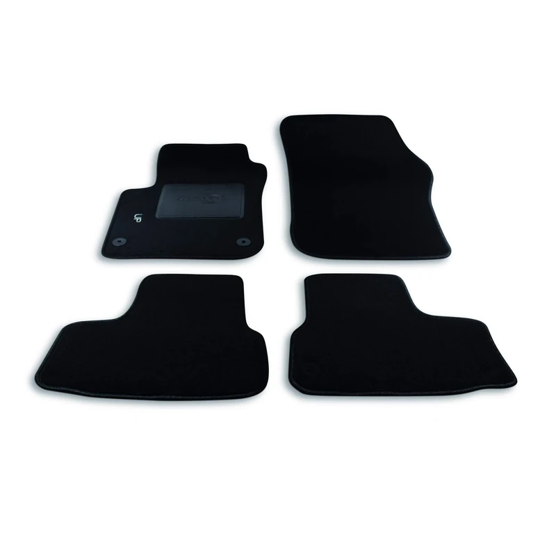 Bottari 39106 Custom Mat Velvet, Black, Set of 4