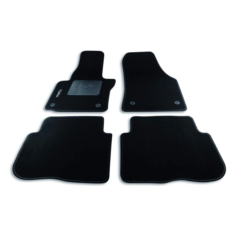 Bottari 39105 Custom Mat Velvet, Black, Set of 4