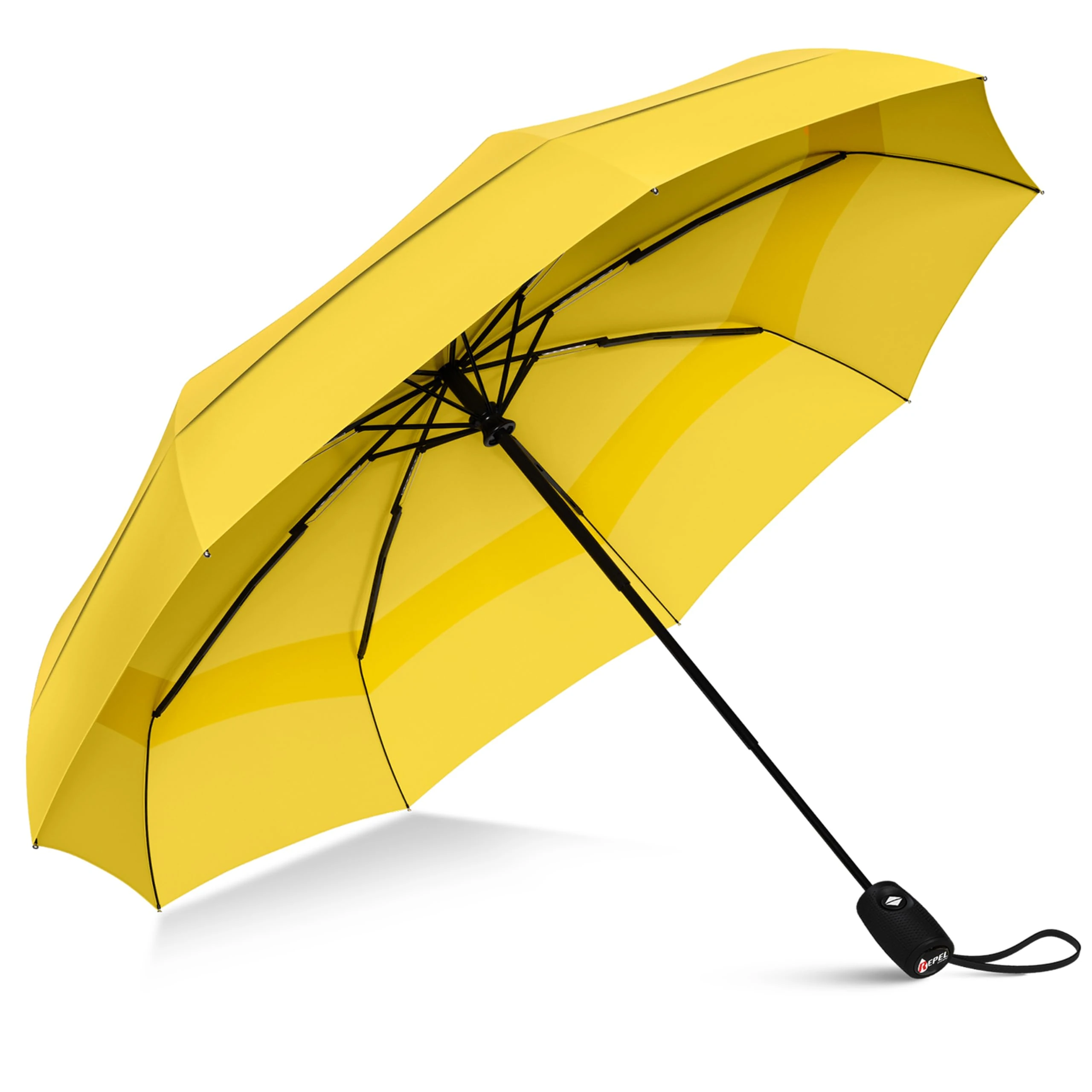 Repel Umbrella Windproof Travel Umbrellas for Rain - Easy Auto Open Close, Durable & Compact, Strong Fiberglass Frame, Waterproof Canopy - Backpack, Purse, Portable UV Umbrella