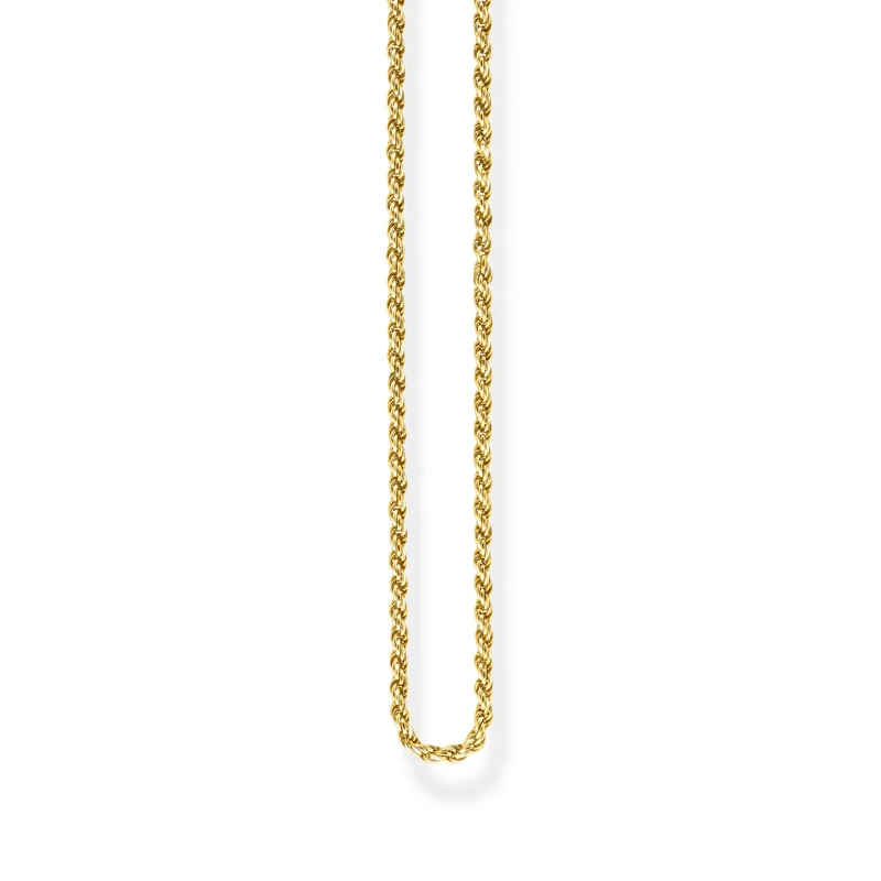 Thomas Sabo cord necklace gold-plated silver KE1348-413-12-L70