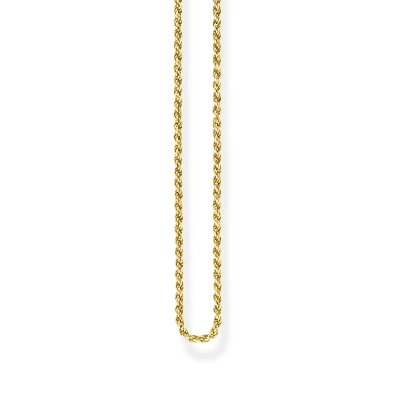 Thomas Sabo cord necklace gold-plated silver KE1348-413-12-L40