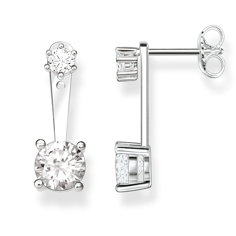 Thomas Sabo Women-Ear stud Glam & Soul 925 Sterling Silver Zirconia white H1926-051-14