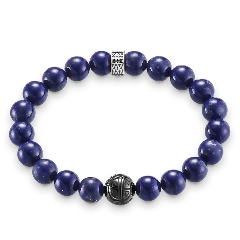 Thomas Sabo Men Bracelet Rebel at Heart blue 925 Sterling Silver A1534-930-32 - Image 1