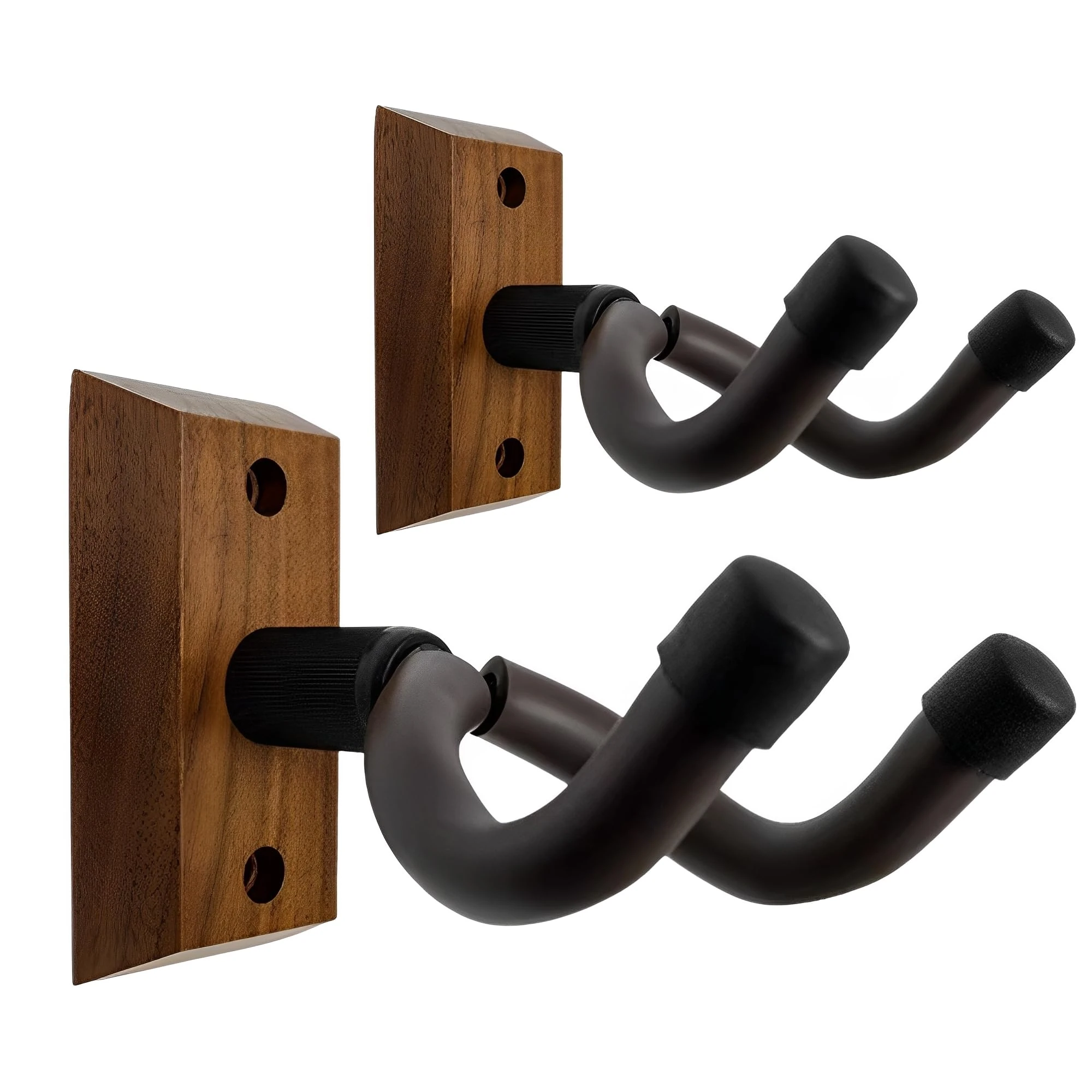 CANTUS Guitar Wall Mount Guitar Hanger 2 Packs for Electric Acoustic Guitar Ukulele Bass