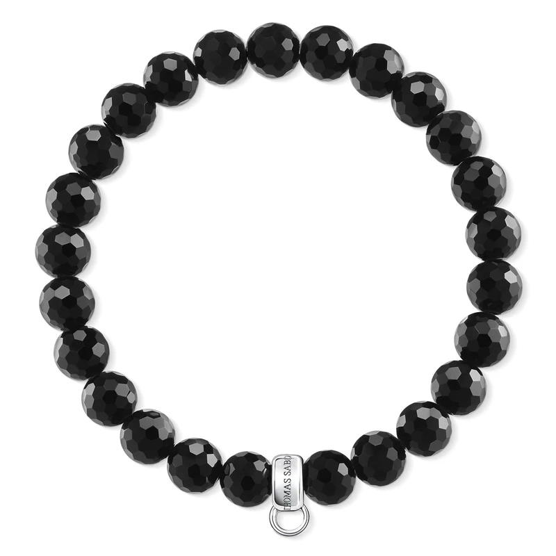 Thomas Sabo Charm Bracelet Black 925 Sterling Silver X0220-840-11-L15.5 - Image 1