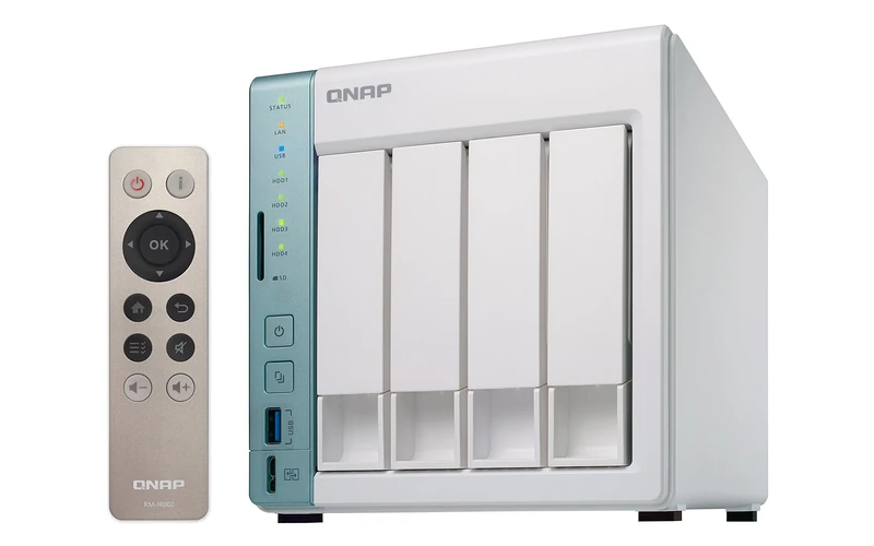 QNAP TS-451A-2G 2 Bay Desktop Network Attached Storage Enclosure with 2 GB RAM - white (GDPR Compliant)