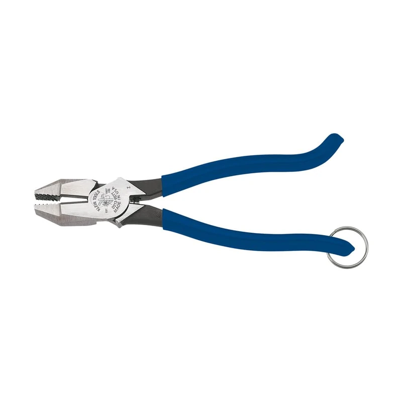 Klein Tools D2139STT High Leverage Pliers with Tether Ring