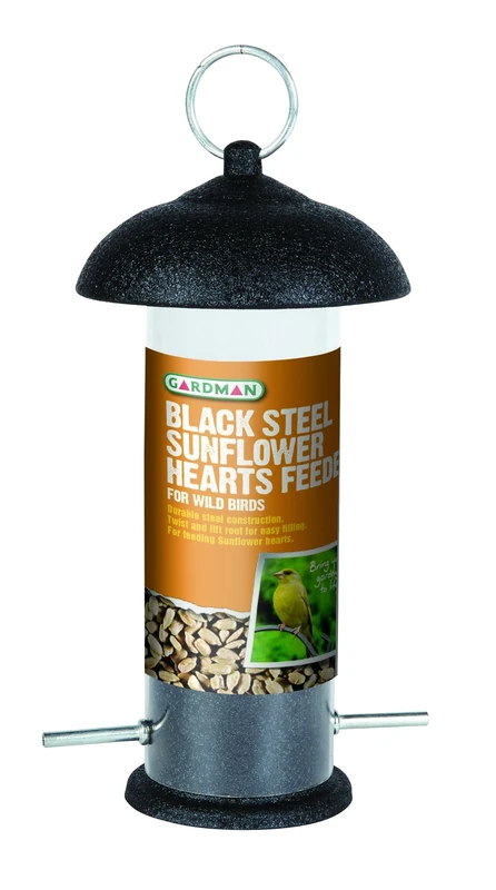 Gardman Steel Sunflower Heart Bird Feeder - Quick Release 340g