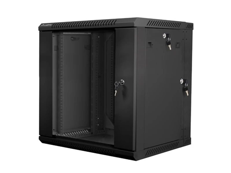 Lanberg - Rack Cabinets Lanberg wall-mounted double section rack 19'' flat pack 12U/600x600mm black