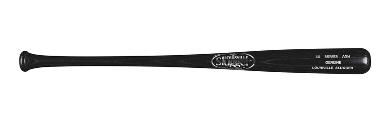 Louisville Slugger S3X Genuine Series Wood Baseball Bat, Black, 33 inch/30 oz